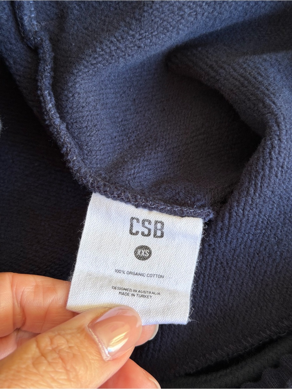 CSB Straight Leg Sweatpants in Navy, Size XXS - Picture 6 of 7